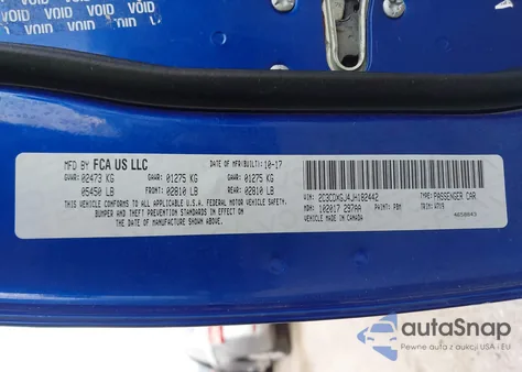 2018 Dodge Charger R/T Scat Pack Rwd z USA, uszkodzony, nr VIN 2C3CDXGJ4JH182442